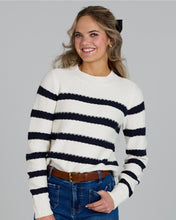 Load image into Gallery viewer, Meridian Signature Striped Crew
