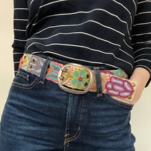 Load image into Gallery viewer, Jenny Krauss Belt | Folklorica Floral Embroidered Wool Belt
