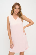 Load image into Gallery viewer, Blush Petal Linen Shift Dress
