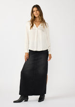 Load image into Gallery viewer, Split Neck Satin Blouse
