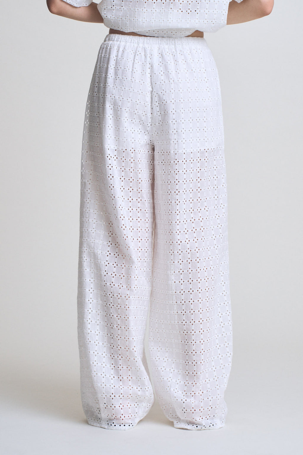 Coastal Eyelet Drawstring Pants
