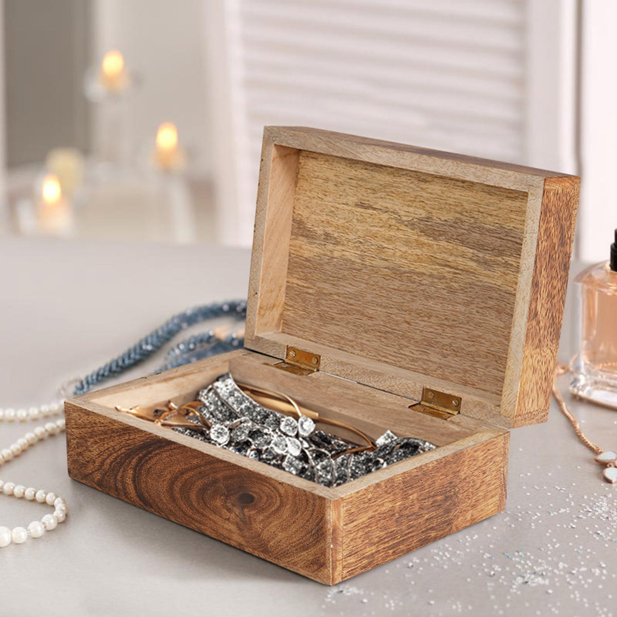 Mela Artisans Carved Scallop Boxes | 3 Sizes Available