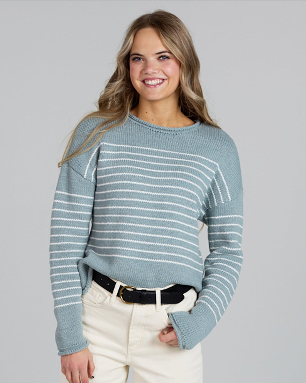 Bexley Roll Neck Striped Sweater