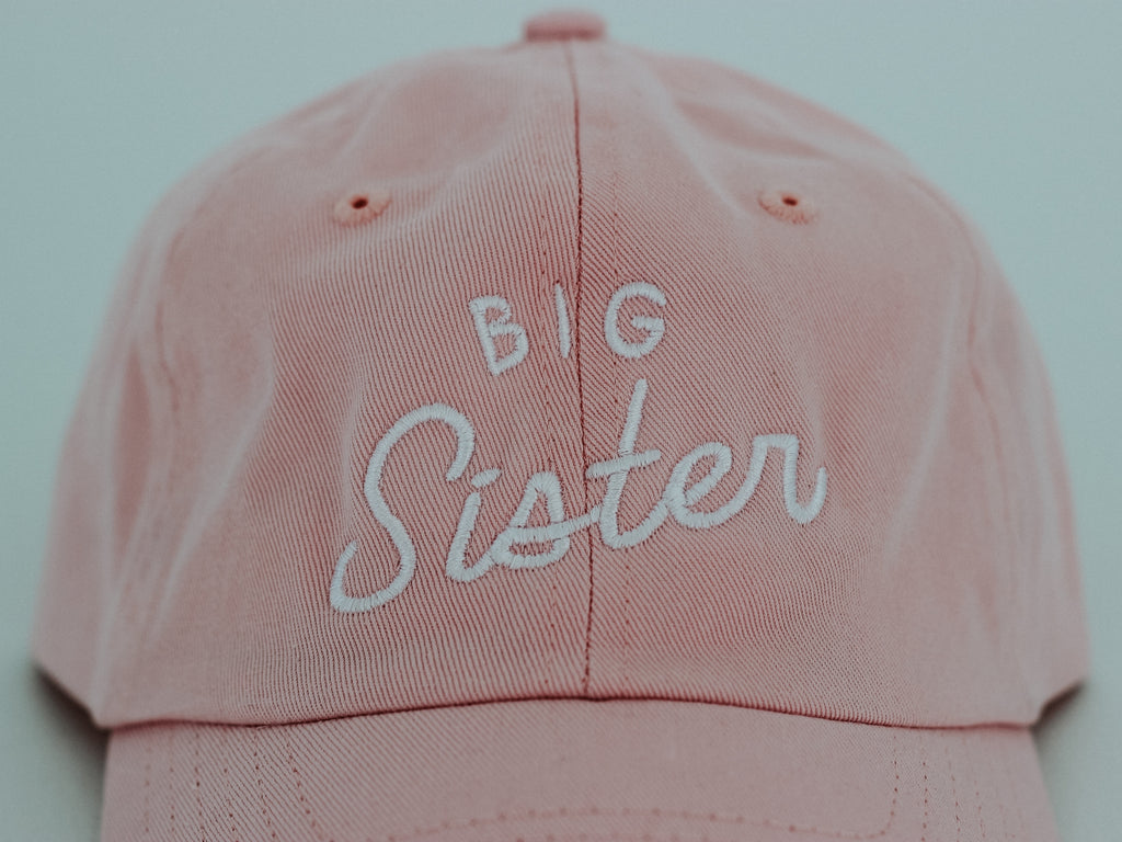 Big Sister Pink Twill Hat