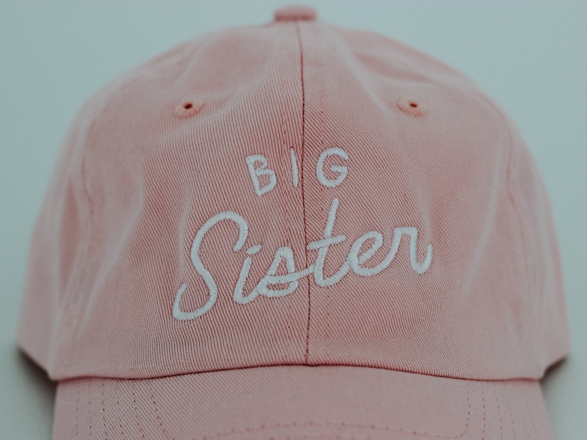 Big Sister Pink Twill Hat