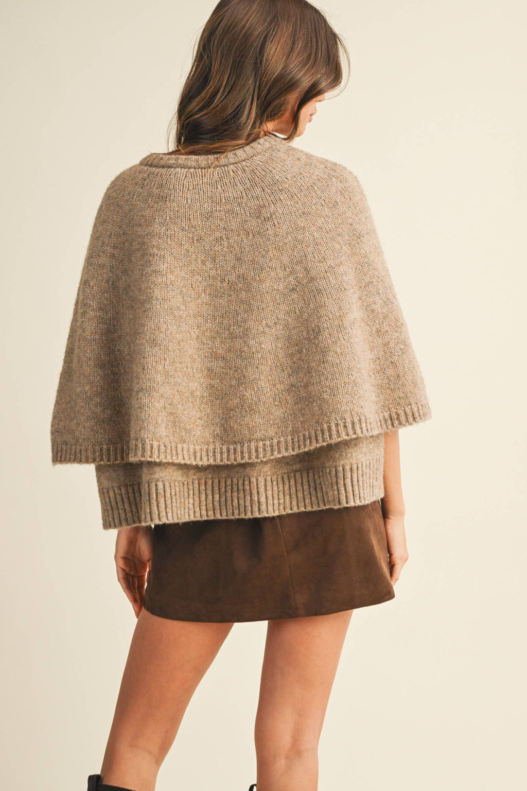 The Tiered Knit Capelet