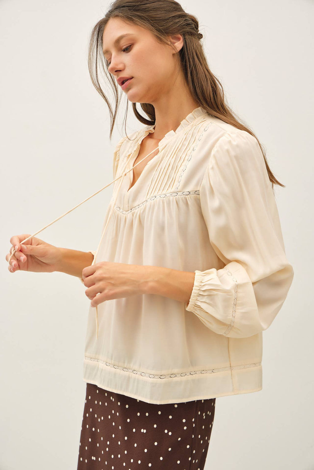 Mari Blouse | Champagne
