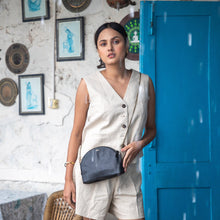 Load image into Gallery viewer, JOYN Bags Mini Halfmoon with Gold Chain
