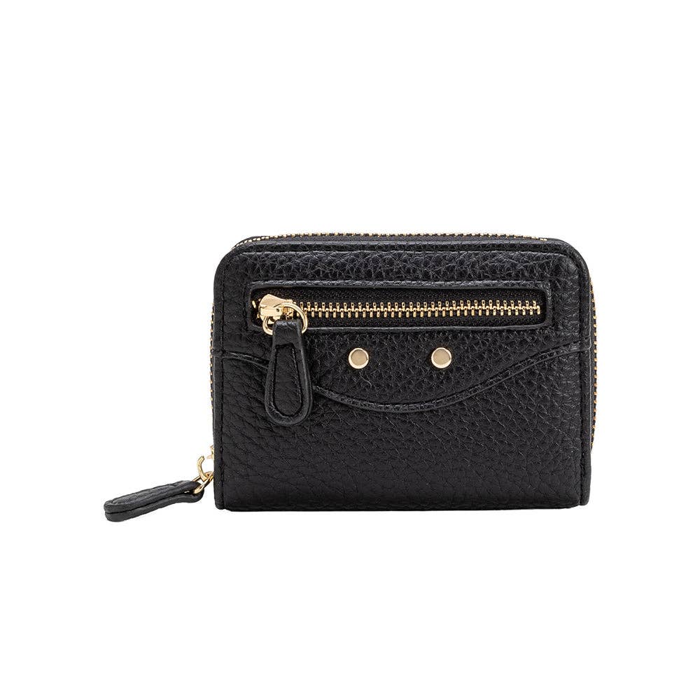 Frankie Black Vegan Leather Wallet | Black