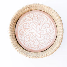 Load image into Gallery viewer, Round Ivy Swirls Bread Warmer Basket
