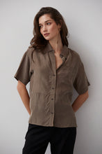 Load image into Gallery viewer, Crescent Luca Woven Button Up Top
