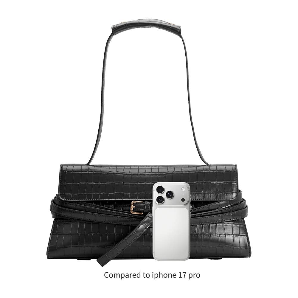 Klarissa Burgundy Recycled Vegan Leather Shoulder Bag