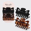 KITSCH Recycled Plastic Large Claw Clip 2pc Set