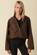Alina Piped Zip-Up Jacket