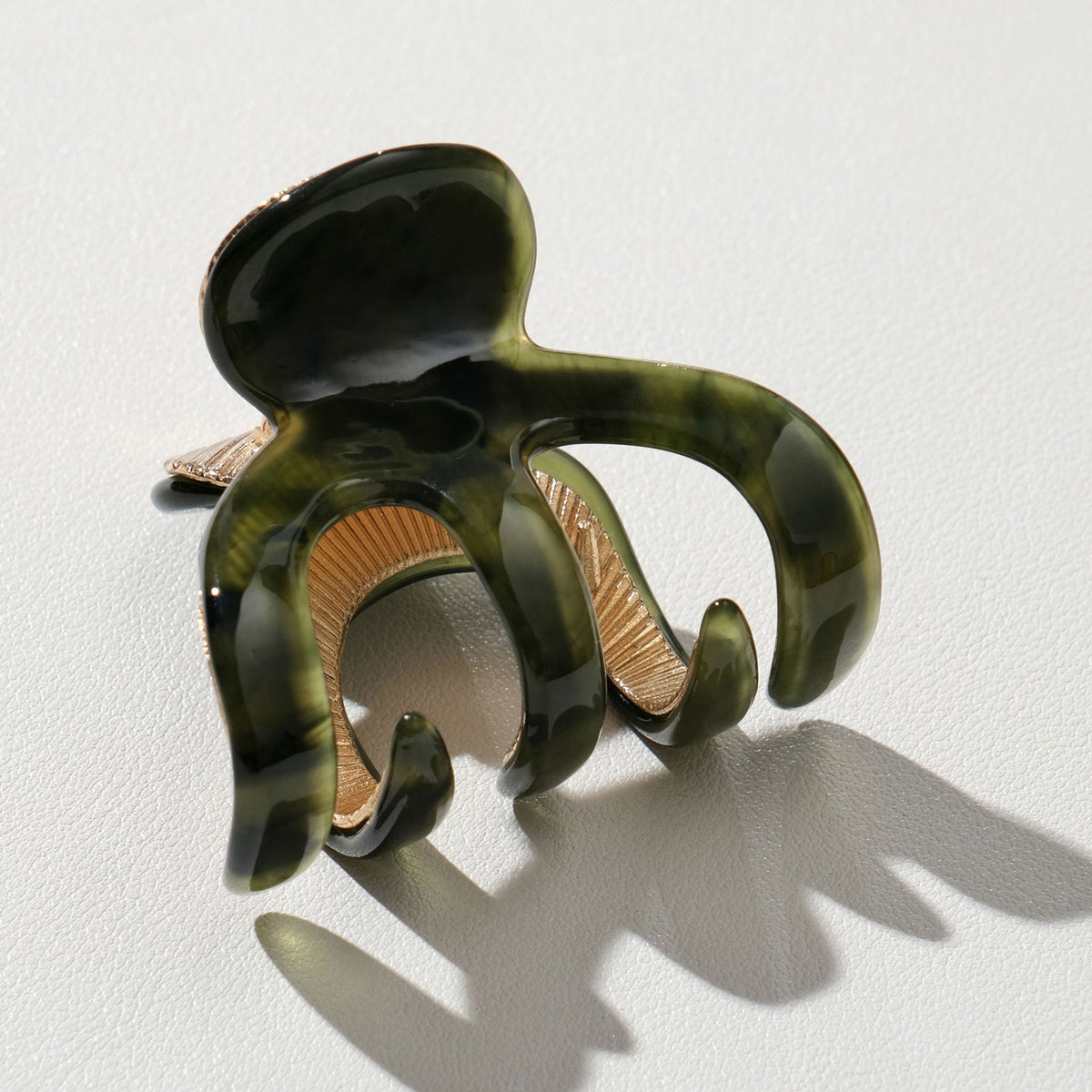 Jade Vintage Octopus Metal Claw Clip | Small