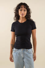 Load image into Gallery viewer, Kesia Ribbed Baby Tee | Black
