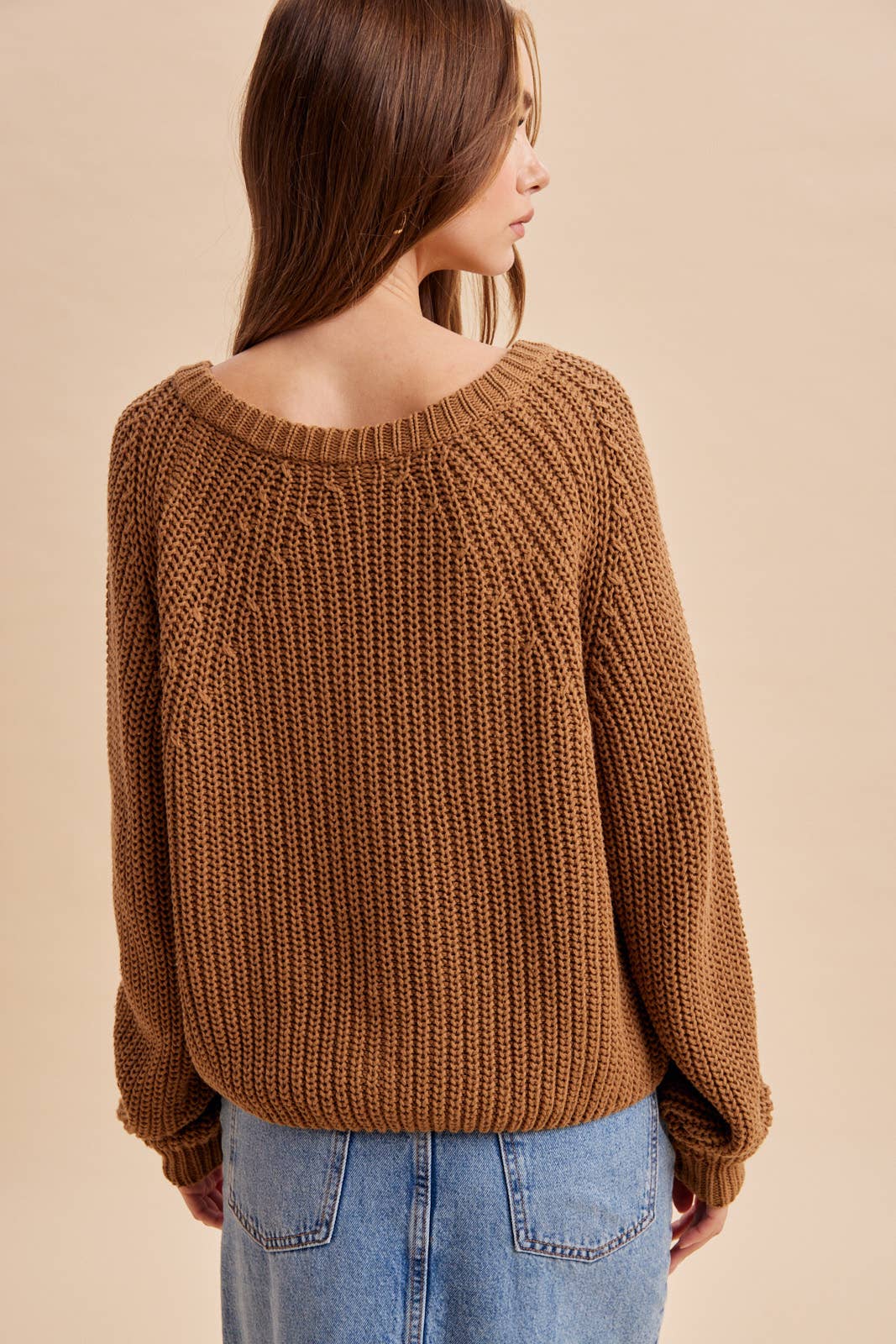 Maplewood Chunky Knit Raglan Cardigan