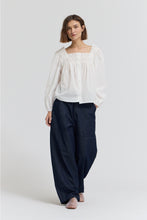 Load image into Gallery viewer, Heirloom Eyelet Trim Blouse

