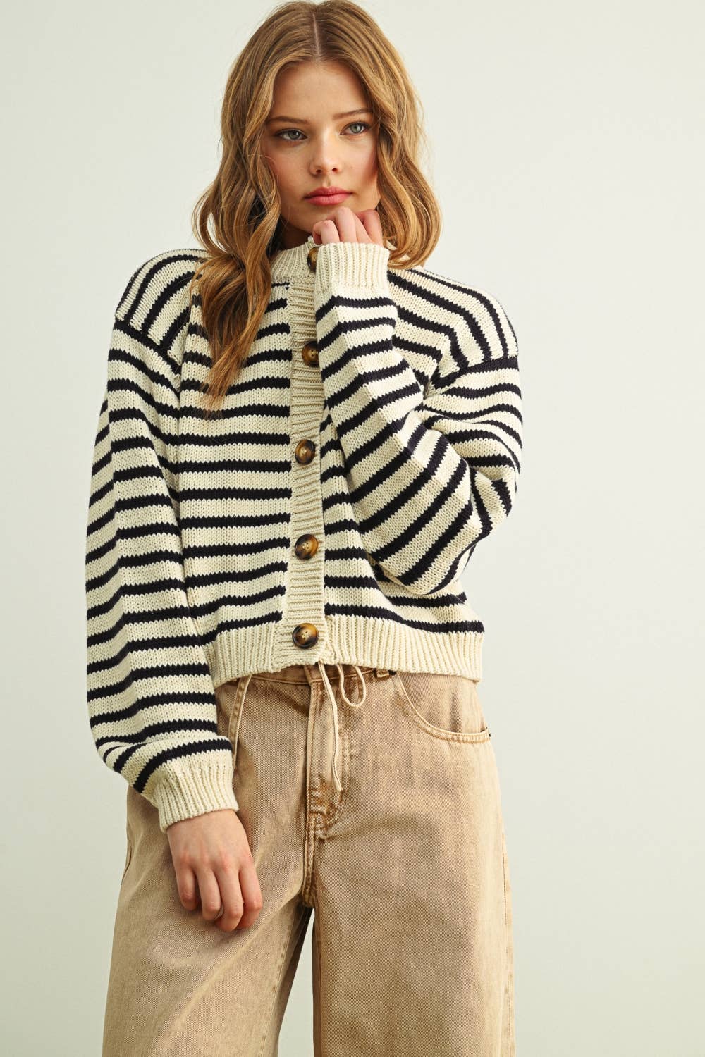 The Breton Stripe Cardigan