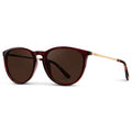 Drew Sunglasses | Crystal Cherry Red/Dark Brown Lens
