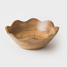 Load image into Gallery viewer, Scalloped Wooden Bowls | 2 Sizes Available
