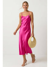 Load image into Gallery viewer, Sunset Soirée Satin Dress
