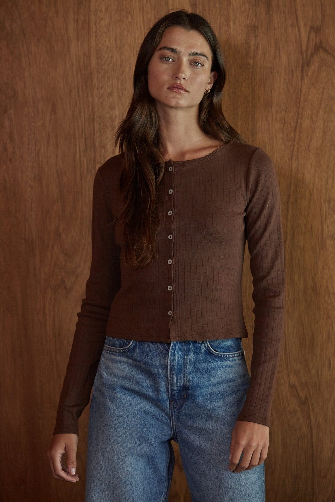 The Elsie Cardigan | Brown