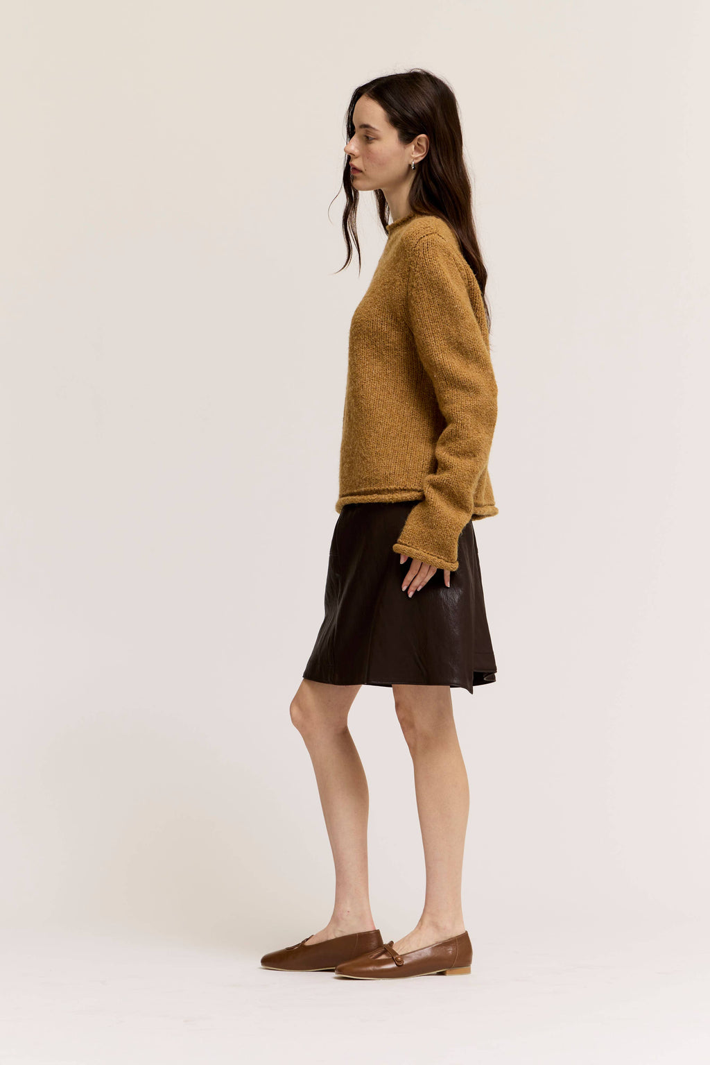 The Sienna Rolled Edge Sweater