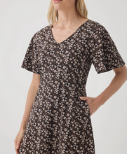 Load image into Gallery viewer, Pact Fit &amp; Flare Easy Dress | Midnight Floral
