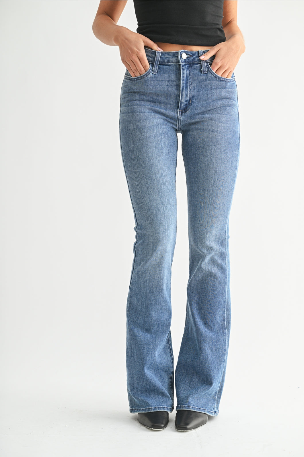 Just Black Denim Skinny Flare