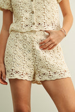 Load image into Gallery viewer, Crochet Elastic Band Waist Shorts

