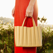 Load image into Gallery viewer, Adela Nude Recycled Vegan Leather Tote Bag

