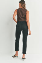 Load image into Gallery viewer, Just Black Denim Slim Straight w/ Distress | Washed Black

