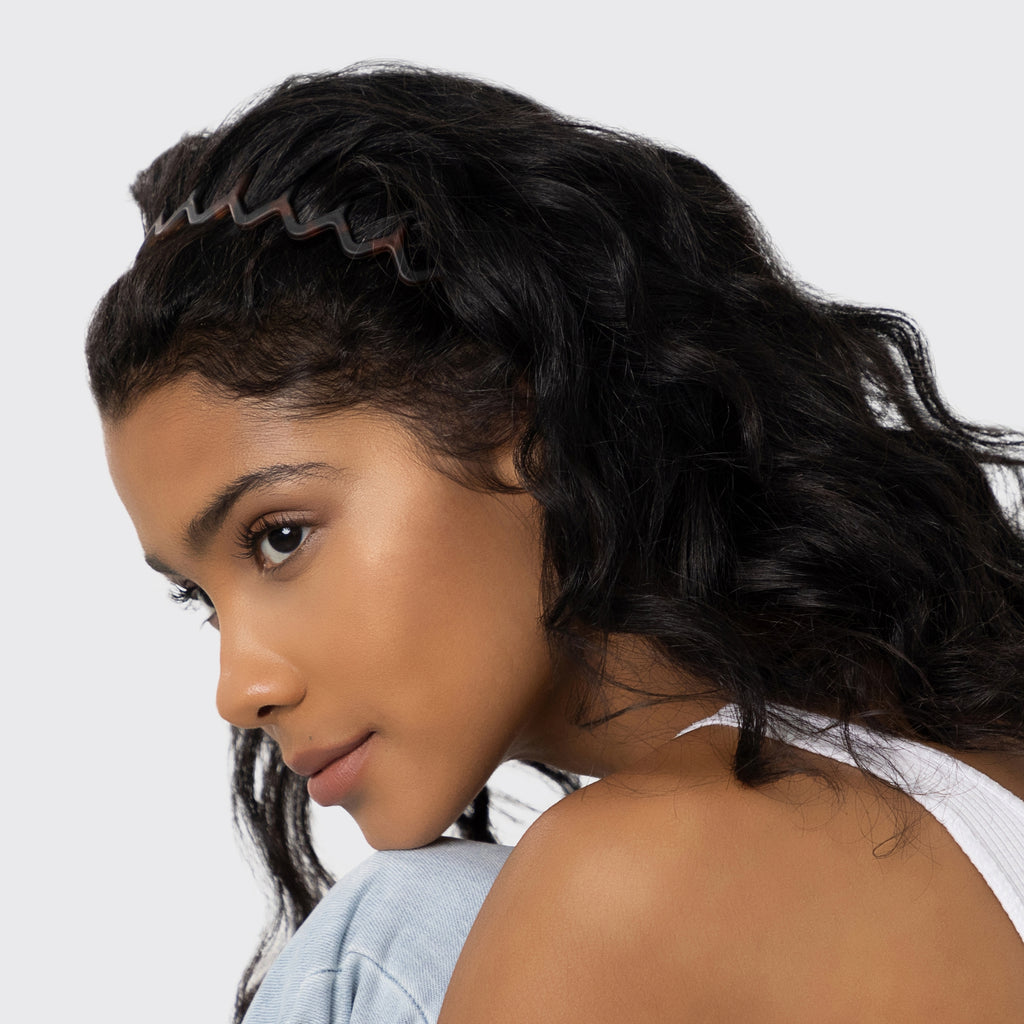 Zig Zag Headband 2pc | Black & Tort
