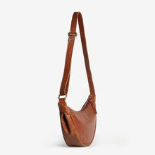 Load image into Gallery viewer, Leather Moon Sling Bag | Vintage Brown
