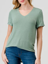 Load image into Gallery viewer, Heimious Relaxed Fit Cuffed Sleeve Tee *More Colors Available*
