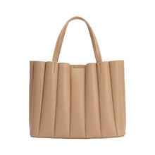 Load image into Gallery viewer, Adela Nude Recycled Vegan Leather Tote Bag
