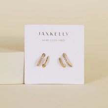 Load image into Gallery viewer, Pave Spiral Earrings
