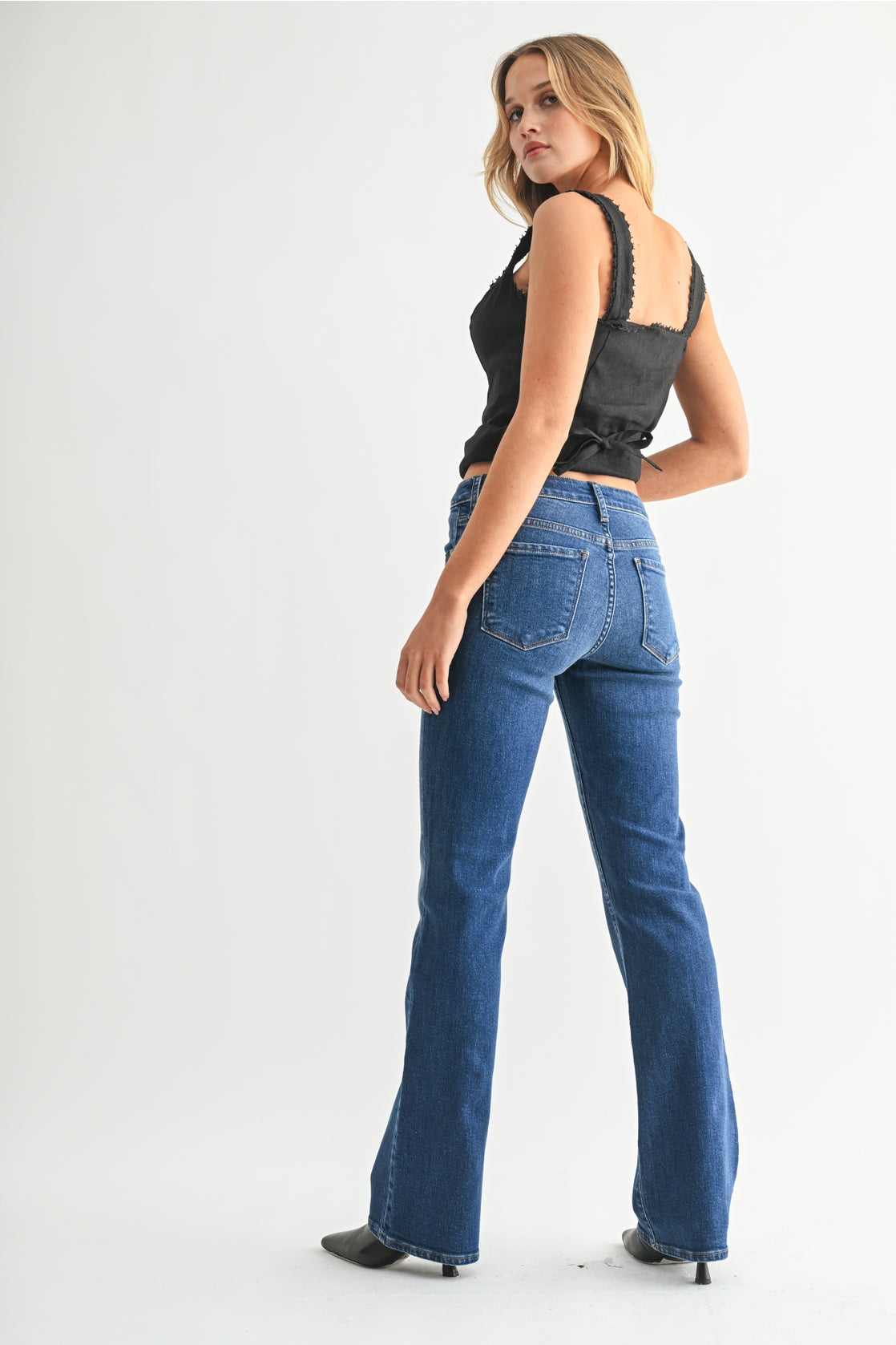 Just Black Denim Classic Mid Rise Bootcut | Dark