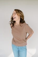 Load image into Gallery viewer, The Mom Crop Tee | Ginger Snap
