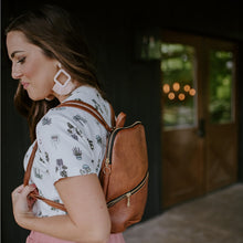 Load image into Gallery viewer, BYTAVI Brown Panha Mini Backpack
