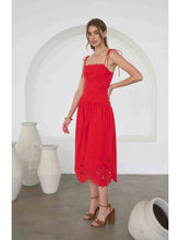 Load image into Gallery viewer, The Americana Eyelet Midi Dress
