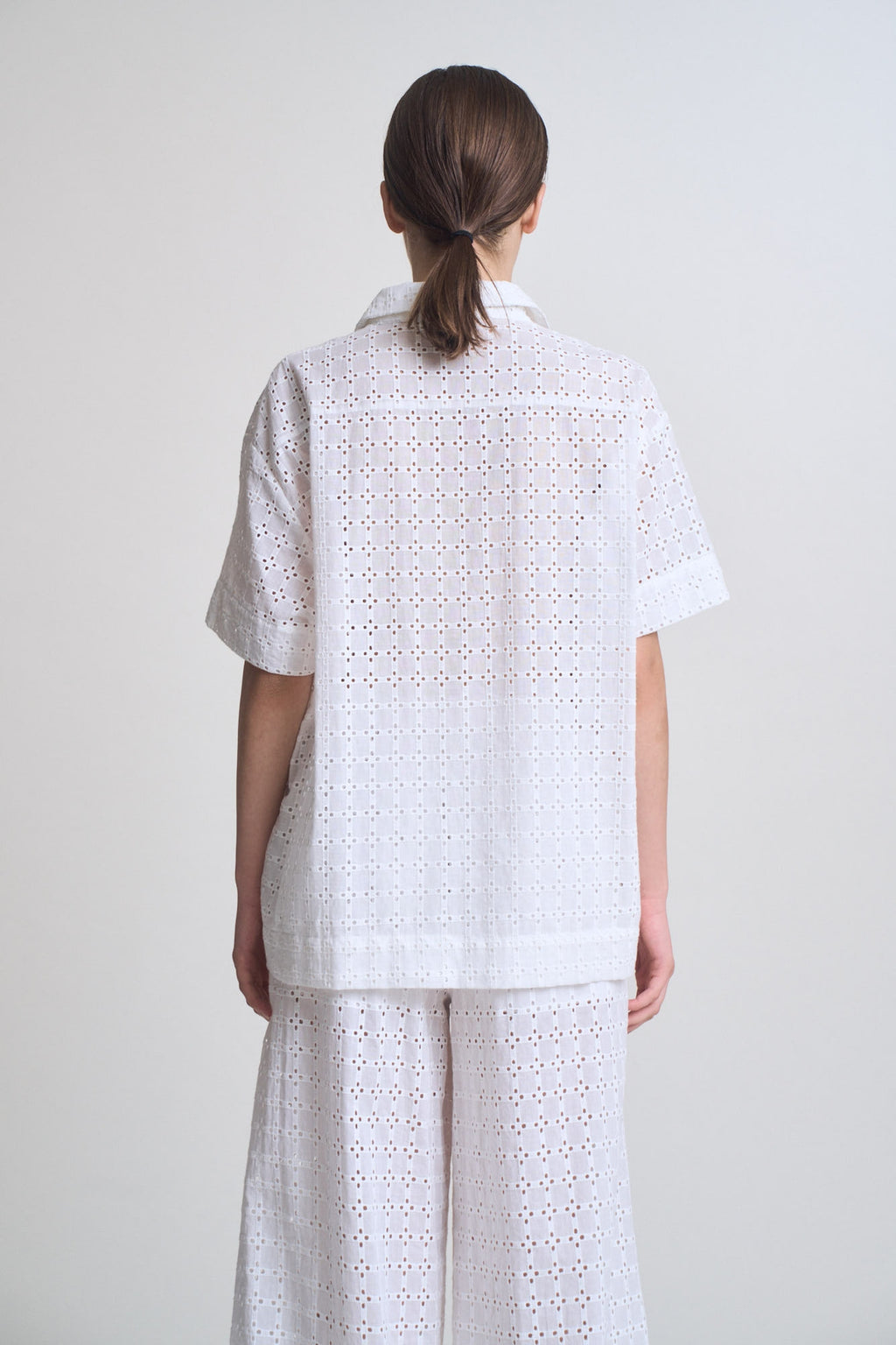 Coastal Eyelet Short Sleeve Shirt