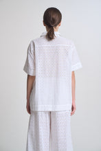 Load image into Gallery viewer, Coastal Eyelet Short Sleeve Shirt
