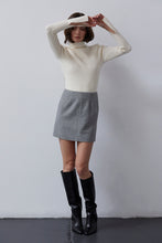 Load image into Gallery viewer, Lyla Brushed Tweed Mini Skirt
