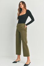 Load image into Gallery viewer, JBD Dark Olive Trouser Wide Leg
