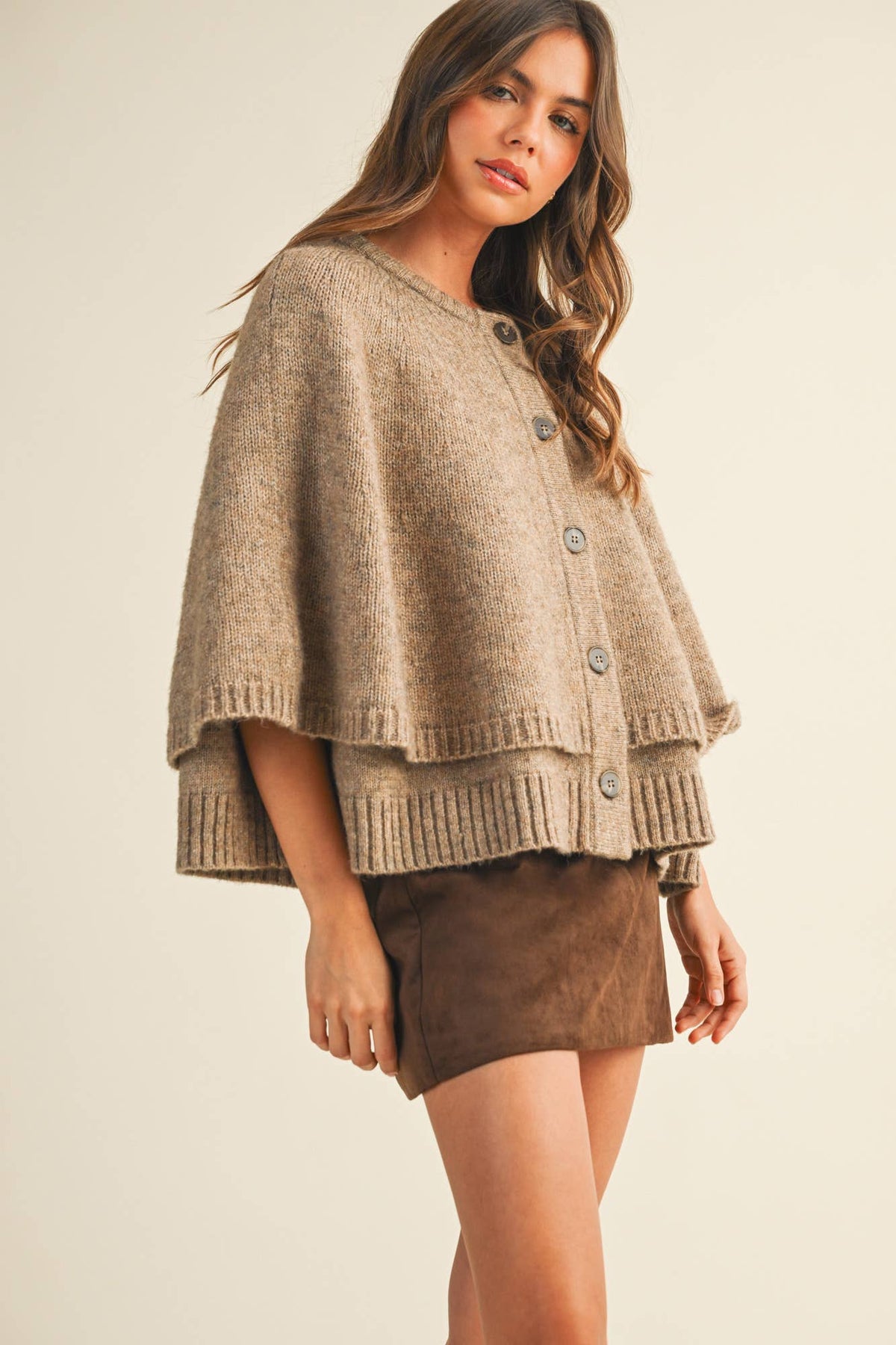 The Tiered Knit Capelet