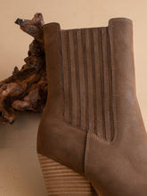 Load image into Gallery viewer, The Lydia | Coffee Suede Pointed Toe Western Bootie
