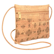 Load image into Gallery viewer, Natalie Therese 2-in-1 Cross Body + Hip Bag | Rustic Cork + Lexi Print Front
