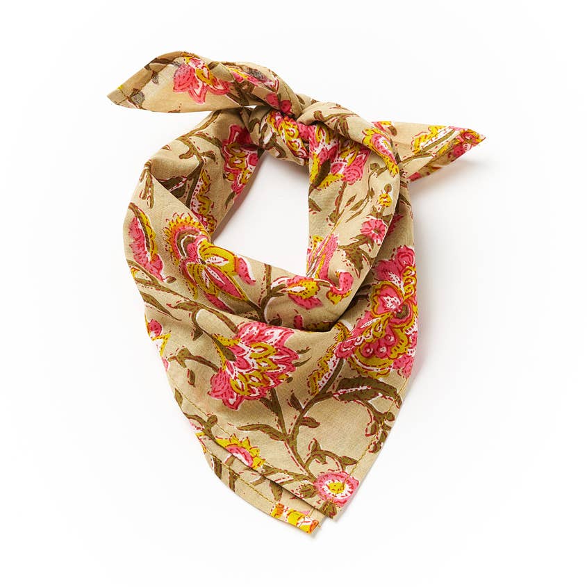 Hand Block Print Cotton Bandana | Assorted Designs
